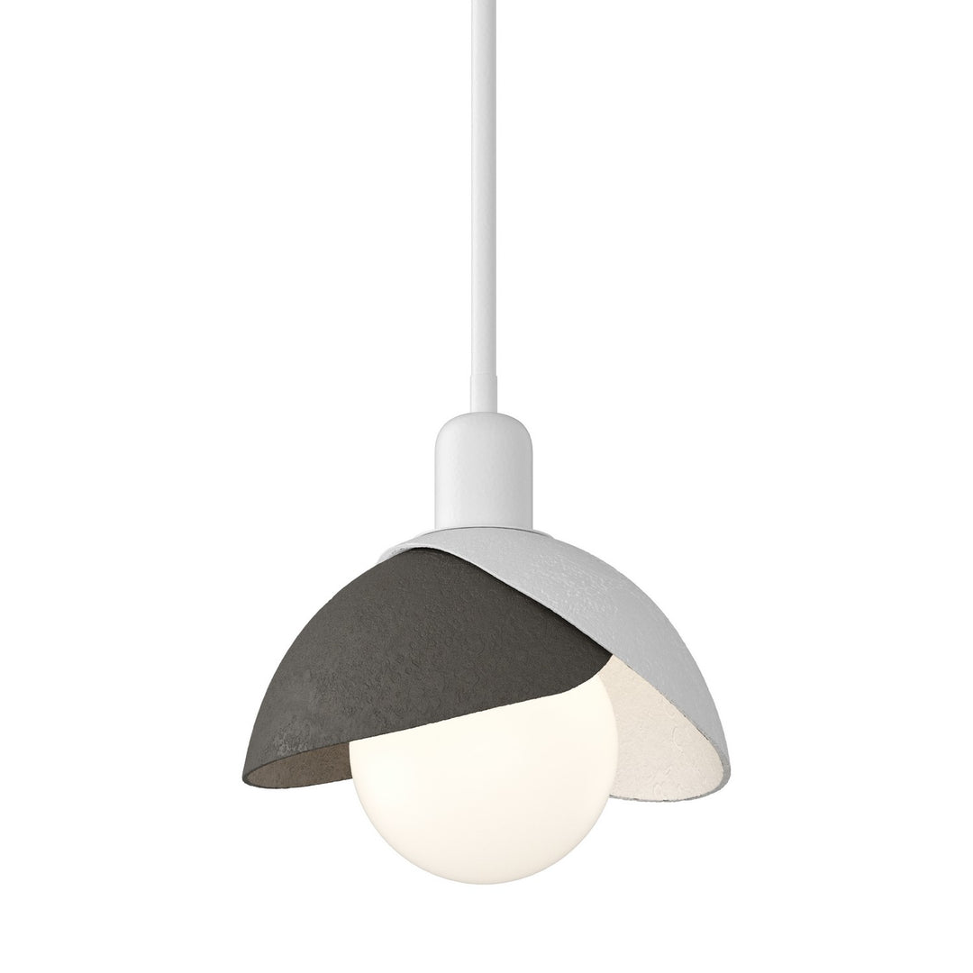 Brooklyn One Light Pendant in White - available from The Lighting Shoppe, trusted by Canadian homeowners