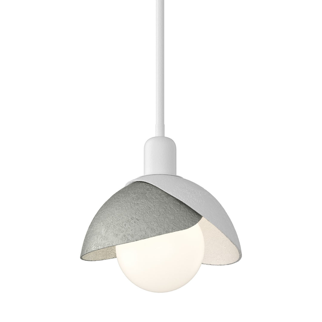 Brooklyn One Light Pendant in White - available from The Lighting Shoppe, trusted by Canadian homeowners