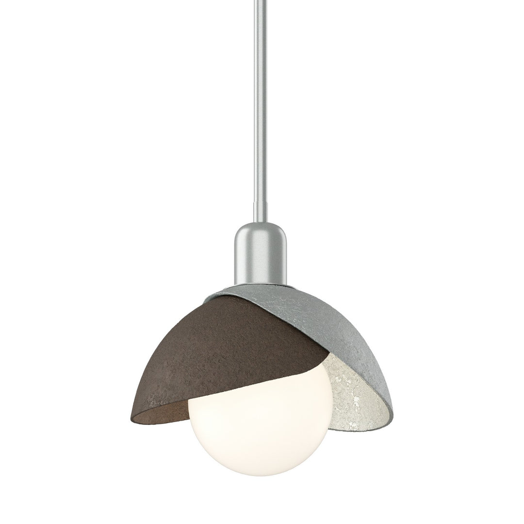 Brooklyn One Light Pendant in Vintage Platinum - available from The Lighting Shoppe, trusted by Canadian homeowners