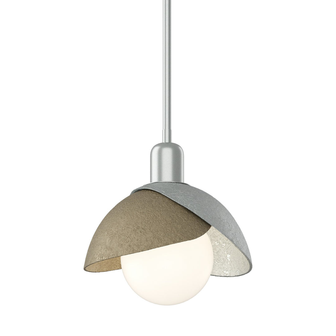 Brooklyn One Light Pendant in Vintage Platinum - available from The Lighting Shoppe, trusted by Canadian homeowners