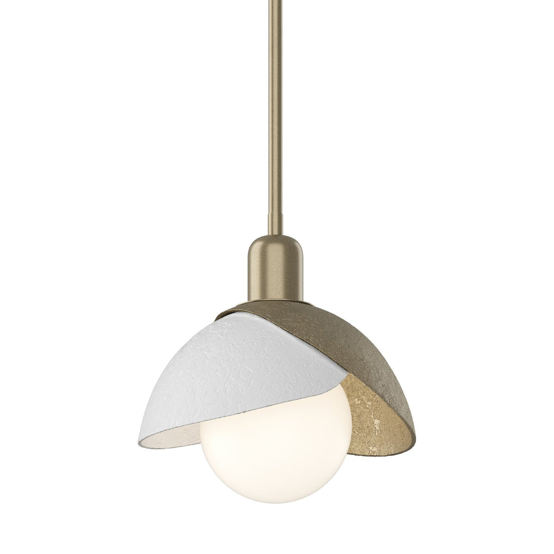 Brooklyn One Light Pendant in Soft Gold - available from The Lighting Shoppe, trusted by Canadian homeowners