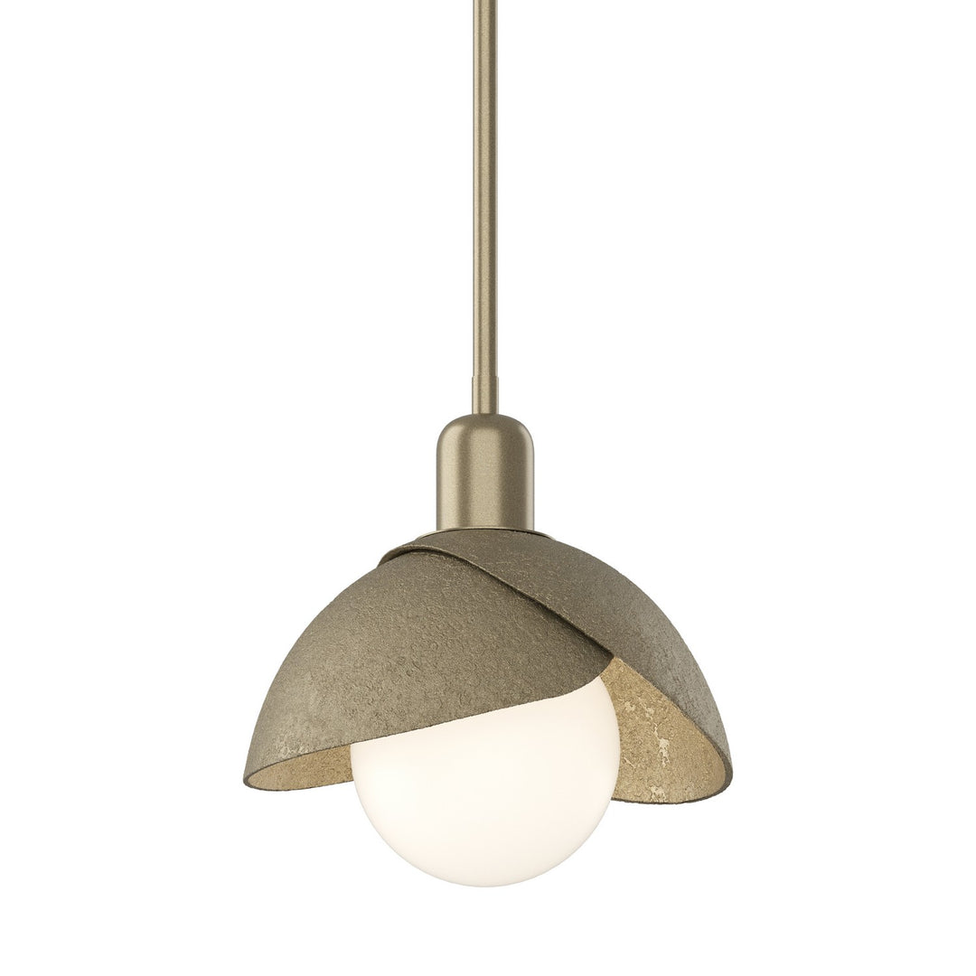 Brooklyn One Light Pendant in Soft Gold - available from The Lighting Shoppe, trusted by Canadian homeowners
