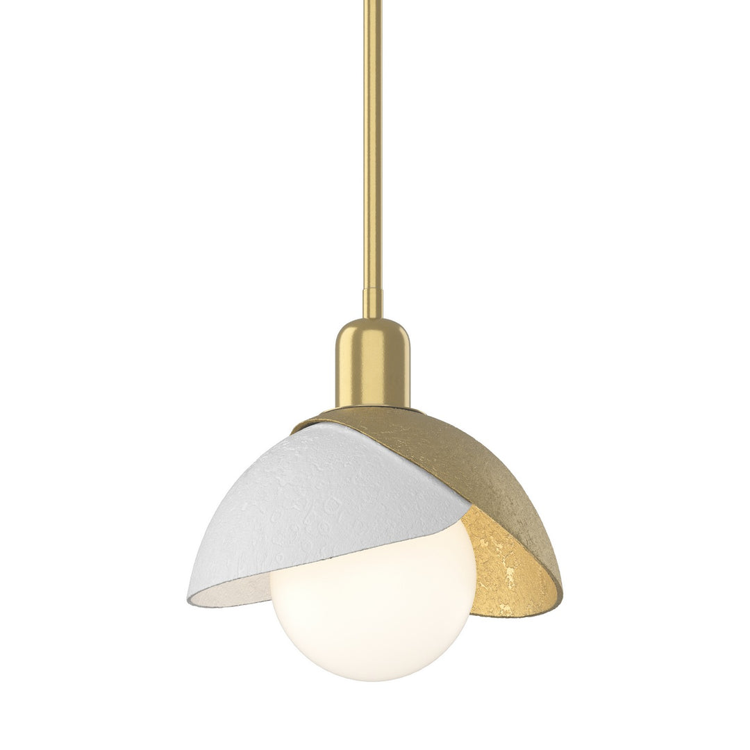 Brooklyn One Light Pendant in Modern Brass - available from The Lighting Shoppe, trusted by Canadian homeowners