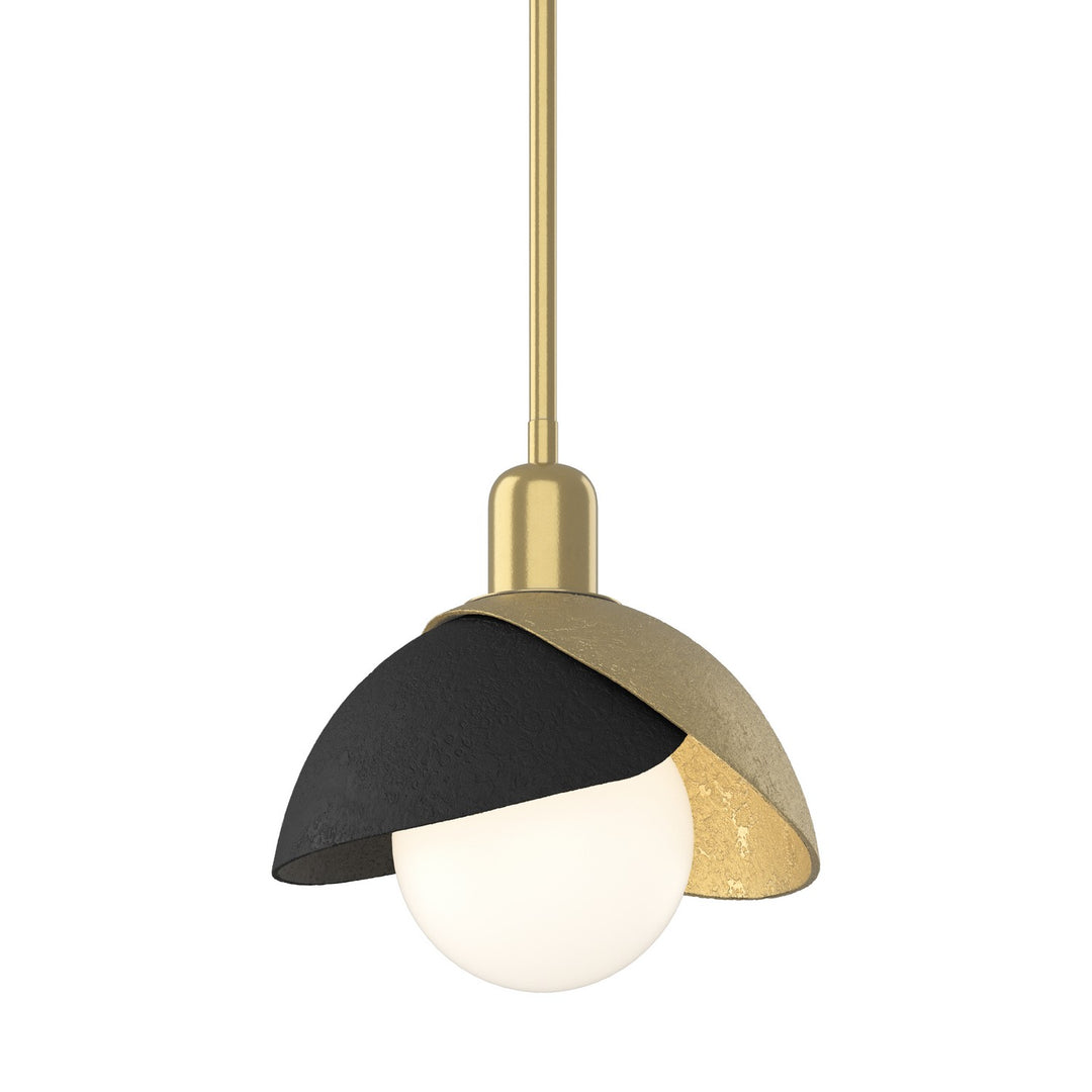 Brooklyn One Light Pendant in Modern Brass - available from The Lighting Shoppe, trusted by Canadian homeowners