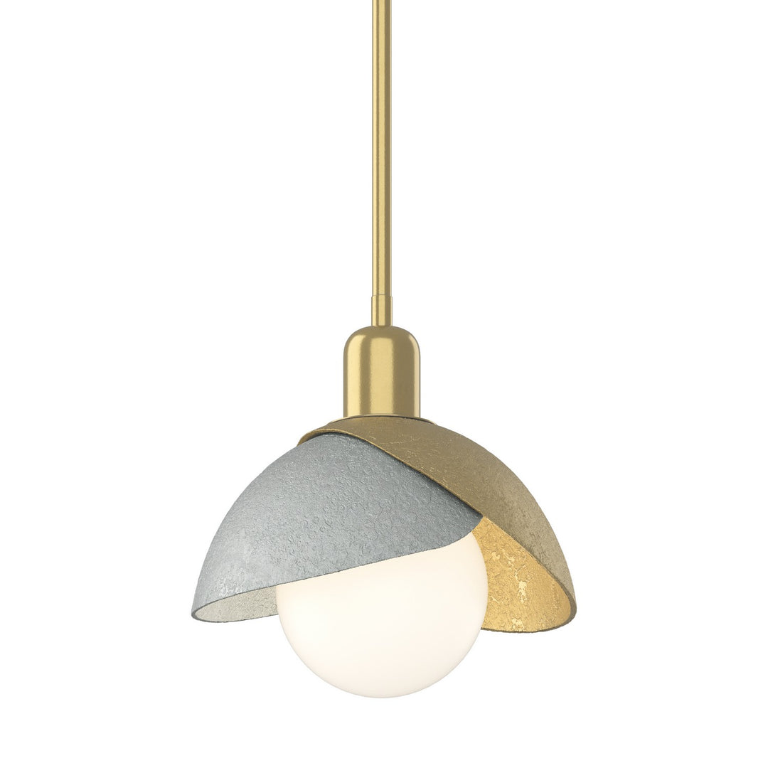 Brooklyn One Light Pendant in Modern Brass - available from The Lighting Shoppe, trusted by Canadian homeowners
