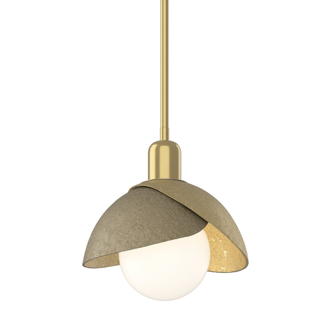 Brooklyn One Light Pendant in Modern Brass - available from The Lighting Shoppe, trusted by Canadian homeowners