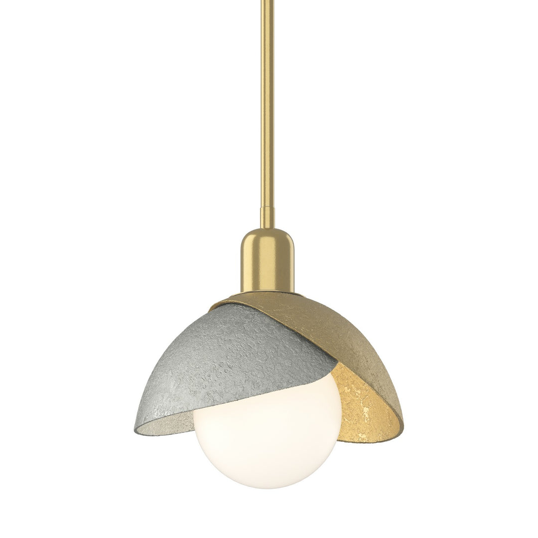 Brooklyn One Light Pendant in Modern Brass - available from The Lighting Shoppe, trusted by Canadian homeowners