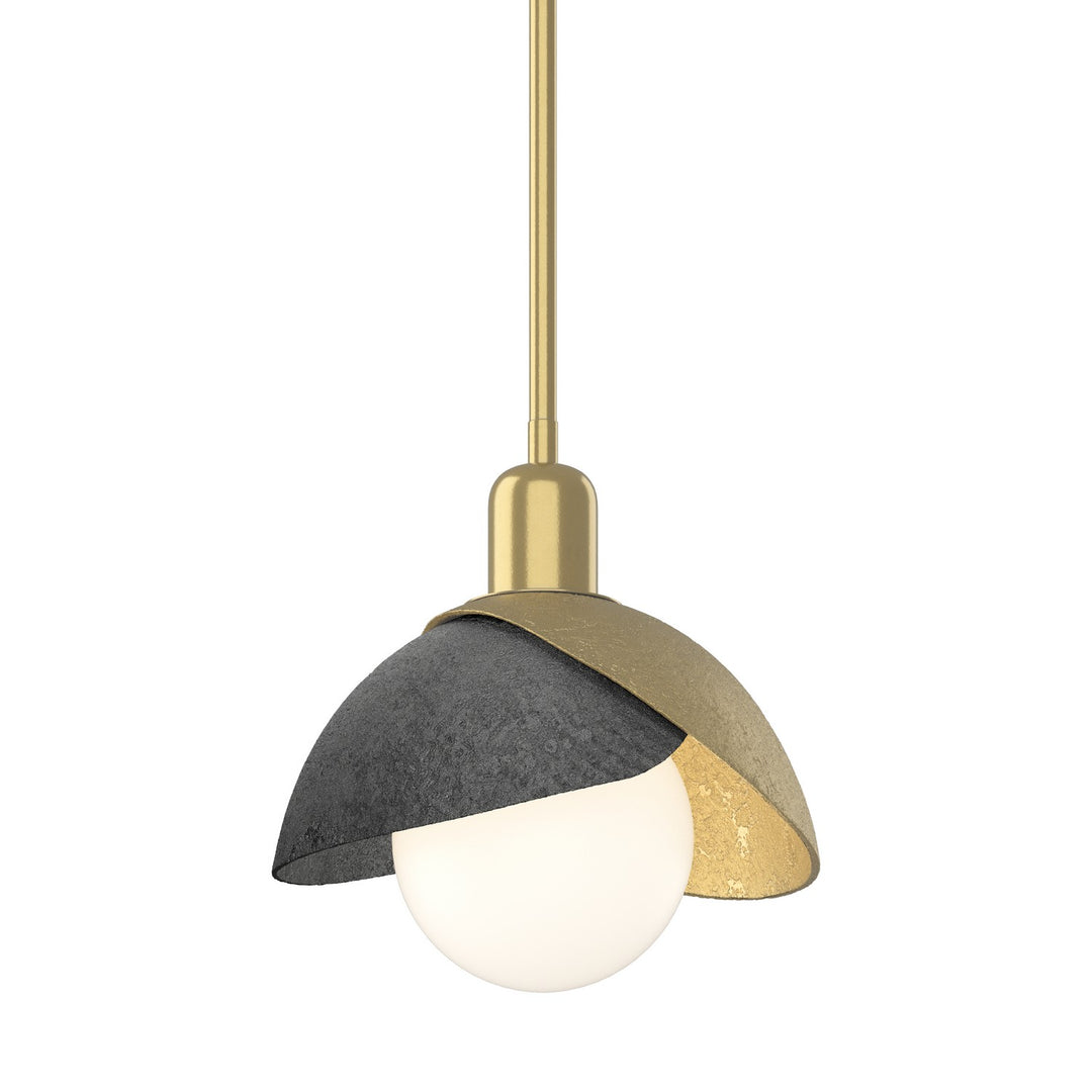 Brooklyn One Light Pendant in Modern Brass - available from The Lighting Shoppe, trusted by Canadian homeowners