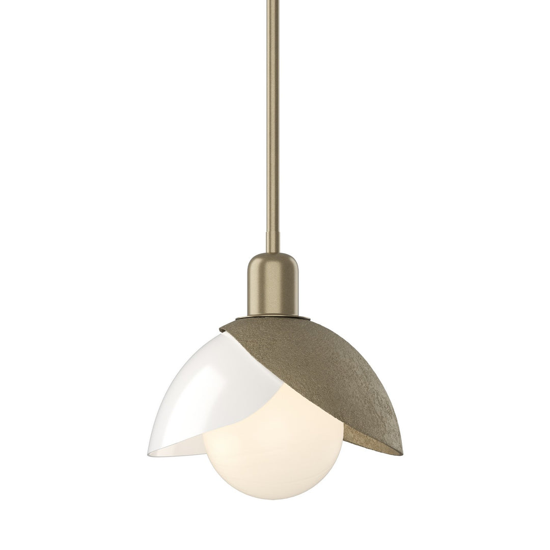 Brooklyn One Light Pendant in Soft Gold - available from The Lighting Shoppe, trusted by Canadian homeowners
