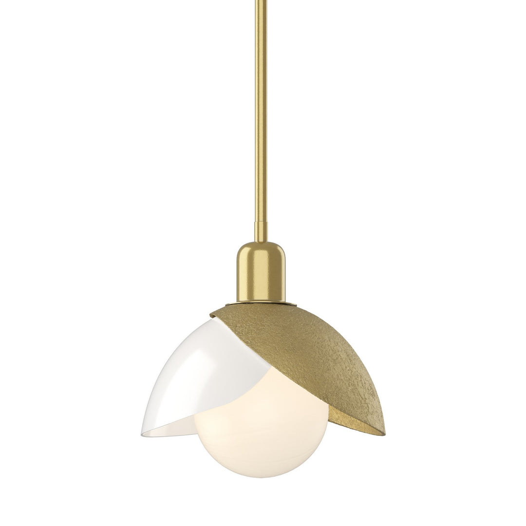 Brooklyn One Light Pendant in Modern Brass - available from The Lighting Shoppe, trusted by Canadian homeowners