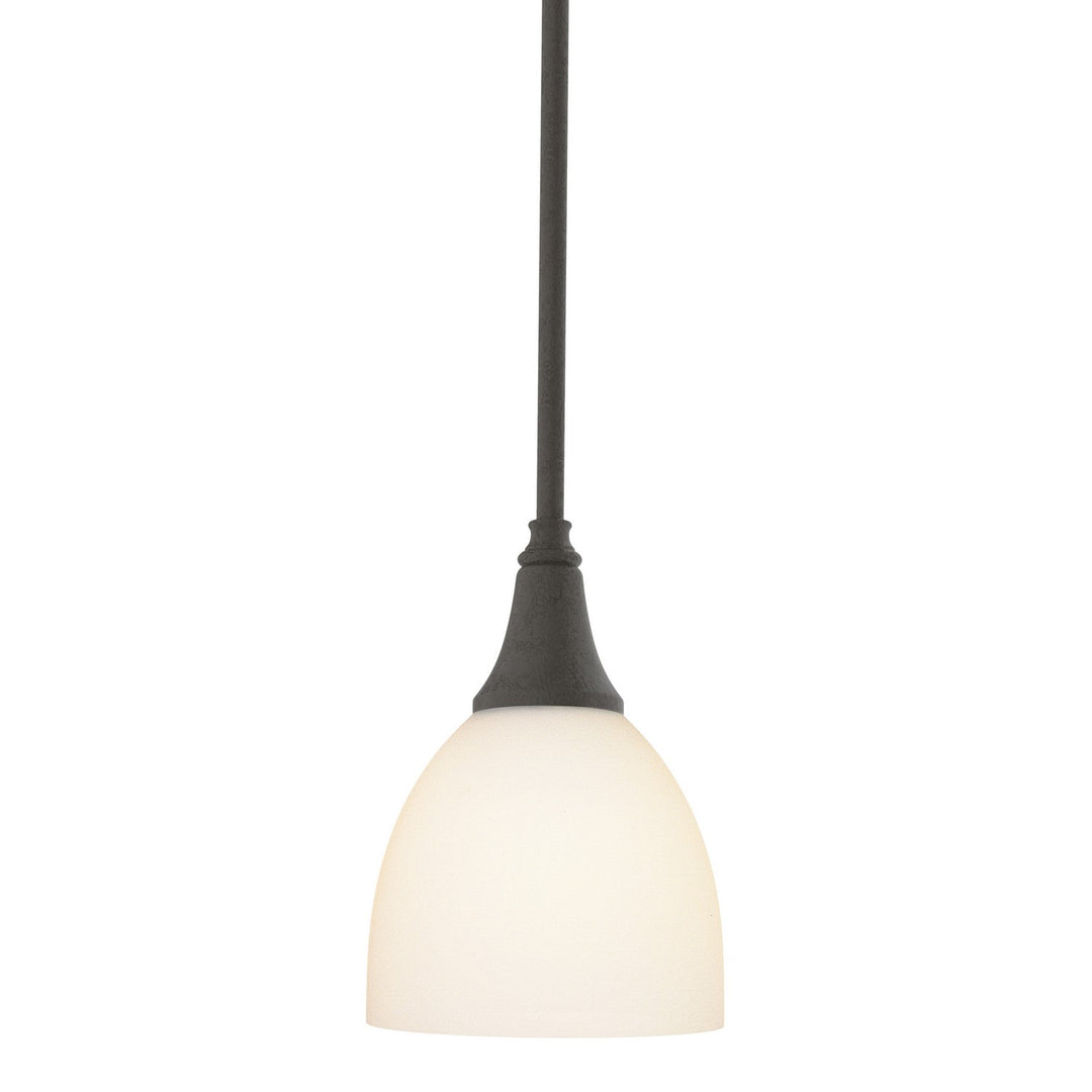 Trumpet One Light Mini Pendant in Dark Smoke - available from The Lighting Shoppe, trusted by Canadian homeowners