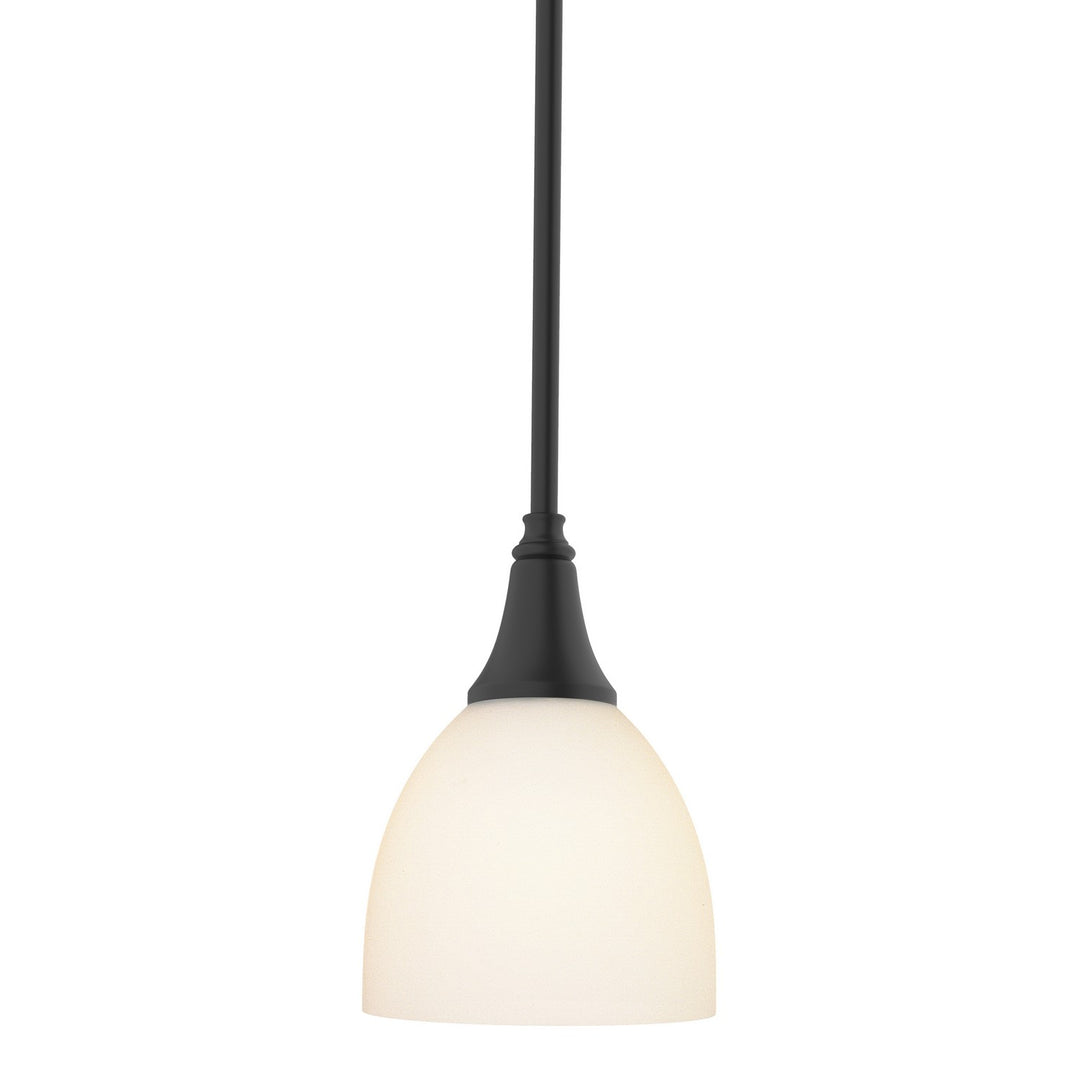 Trumpet One Light Mini Pendant in Black - available from The Lighting Shoppe, trusted by Canadian homeowners