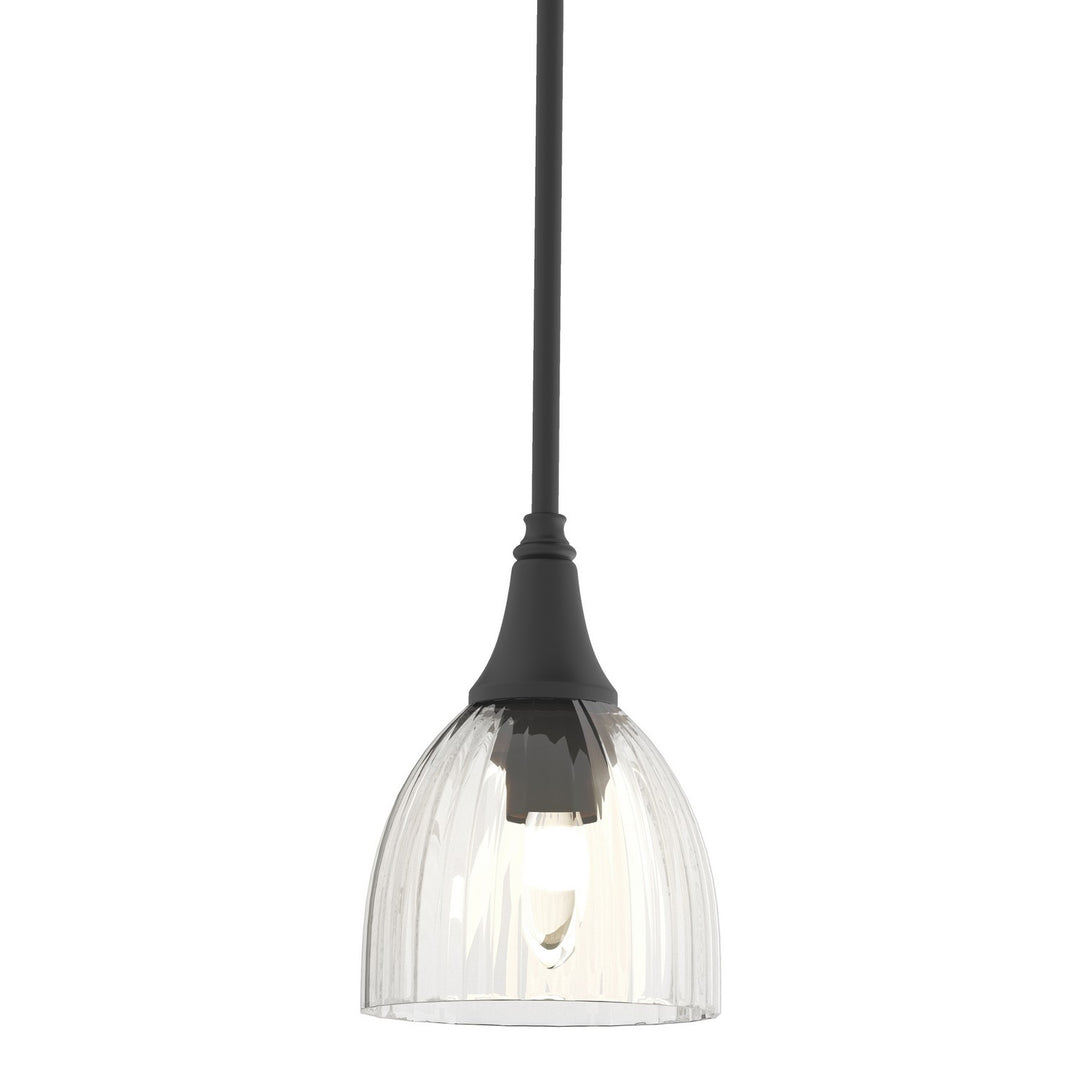Trumpet One Light Mini Pendant in Black - available from The Lighting Shoppe, trusted by Canadian homeowners