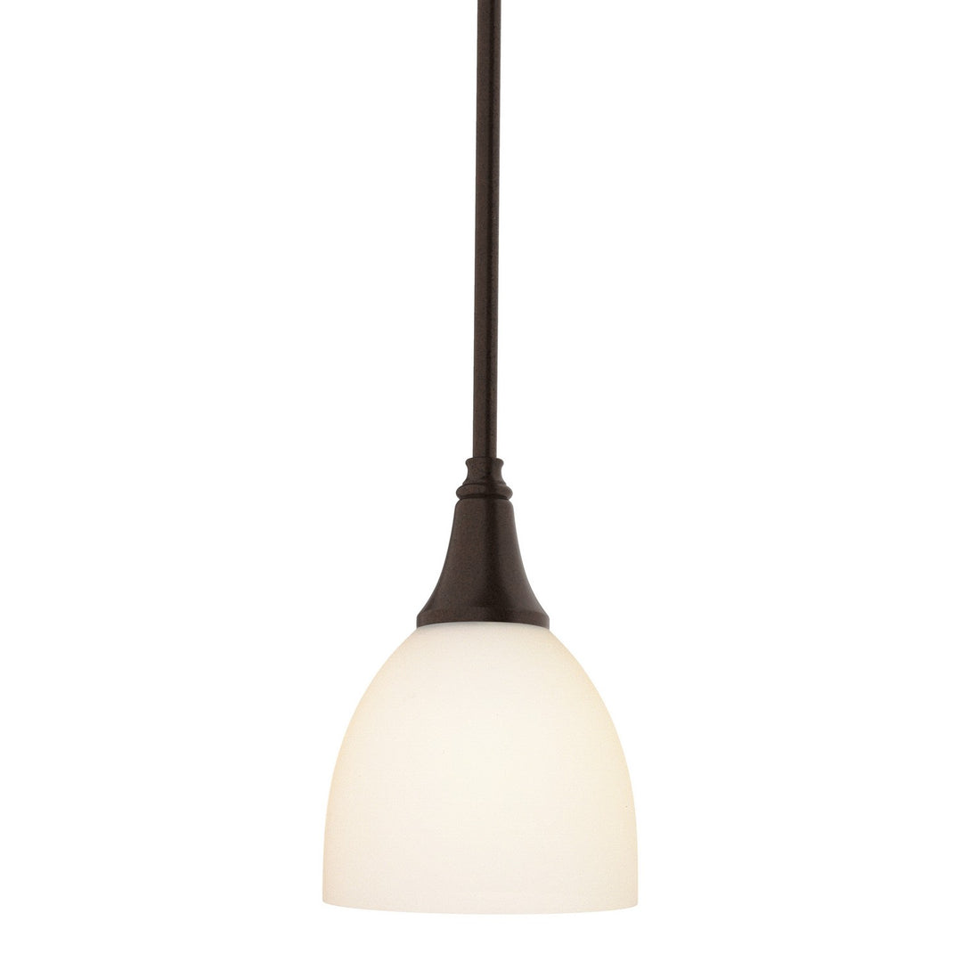 Trumpet One Light Mini Pendant in Oil Rubbed Bronze - available from The Lighting Shoppe, trusted by Canadian homeowners