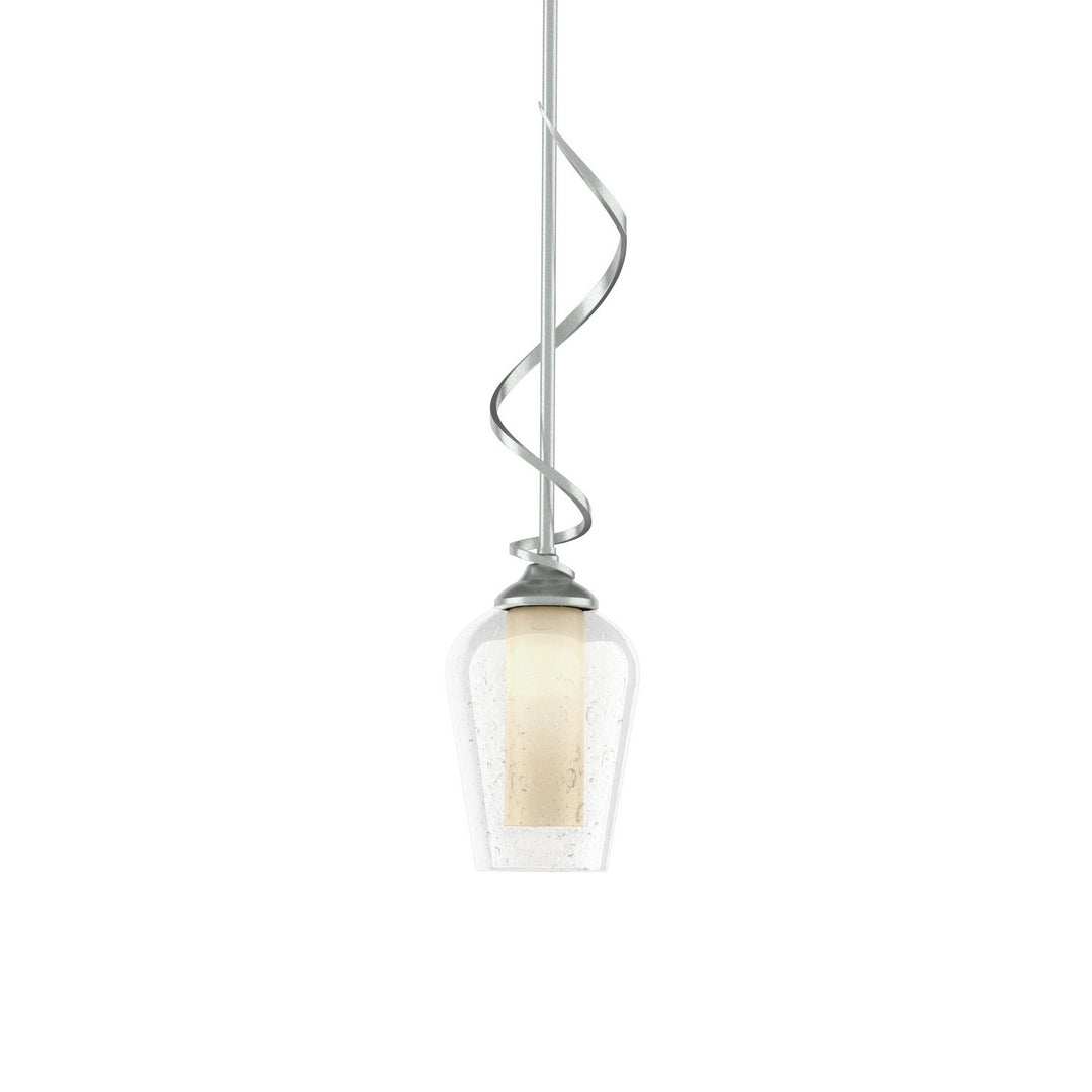 Flora One Light Mini Pendant in Vintage Platinum - available from The Lighting Shoppe, trusted by Canadian homeowners