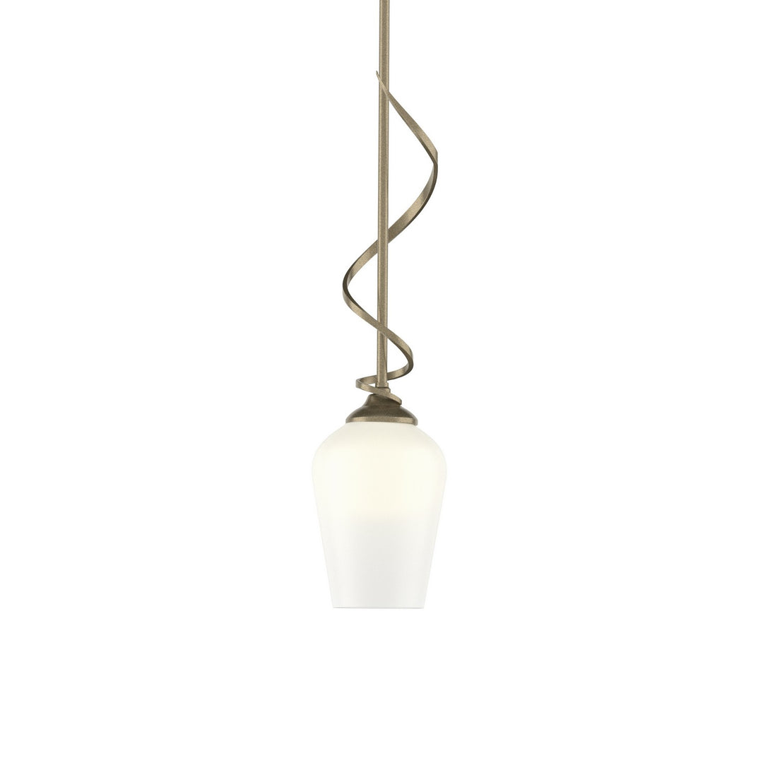 Flora One Light Mini Pendant in Soft Gold - available from The Lighting Shoppe, trusted by Canadian homeowners