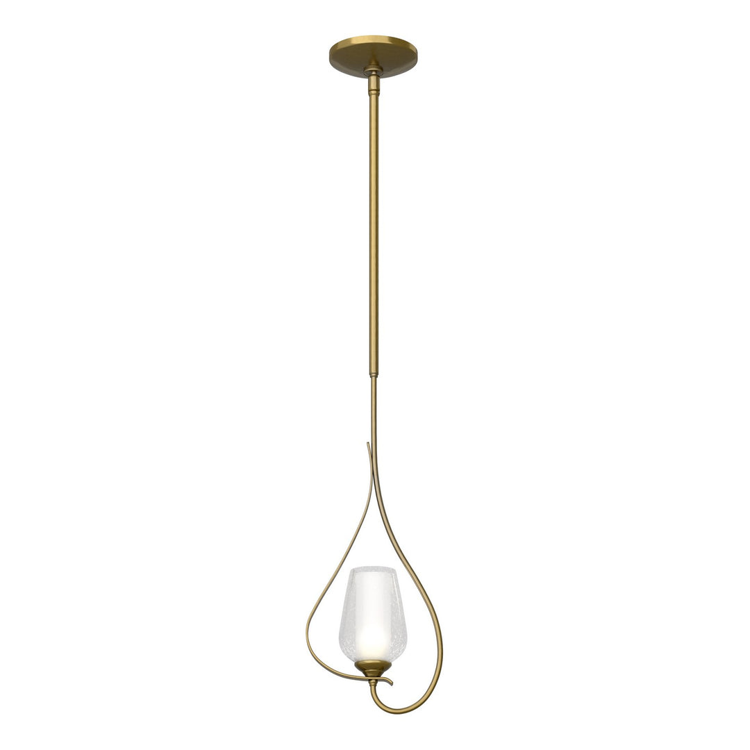 Flora One Light Mini Pendant in Modern Brass - available from The Lighting Shoppe, trusted by Canadian homeowners