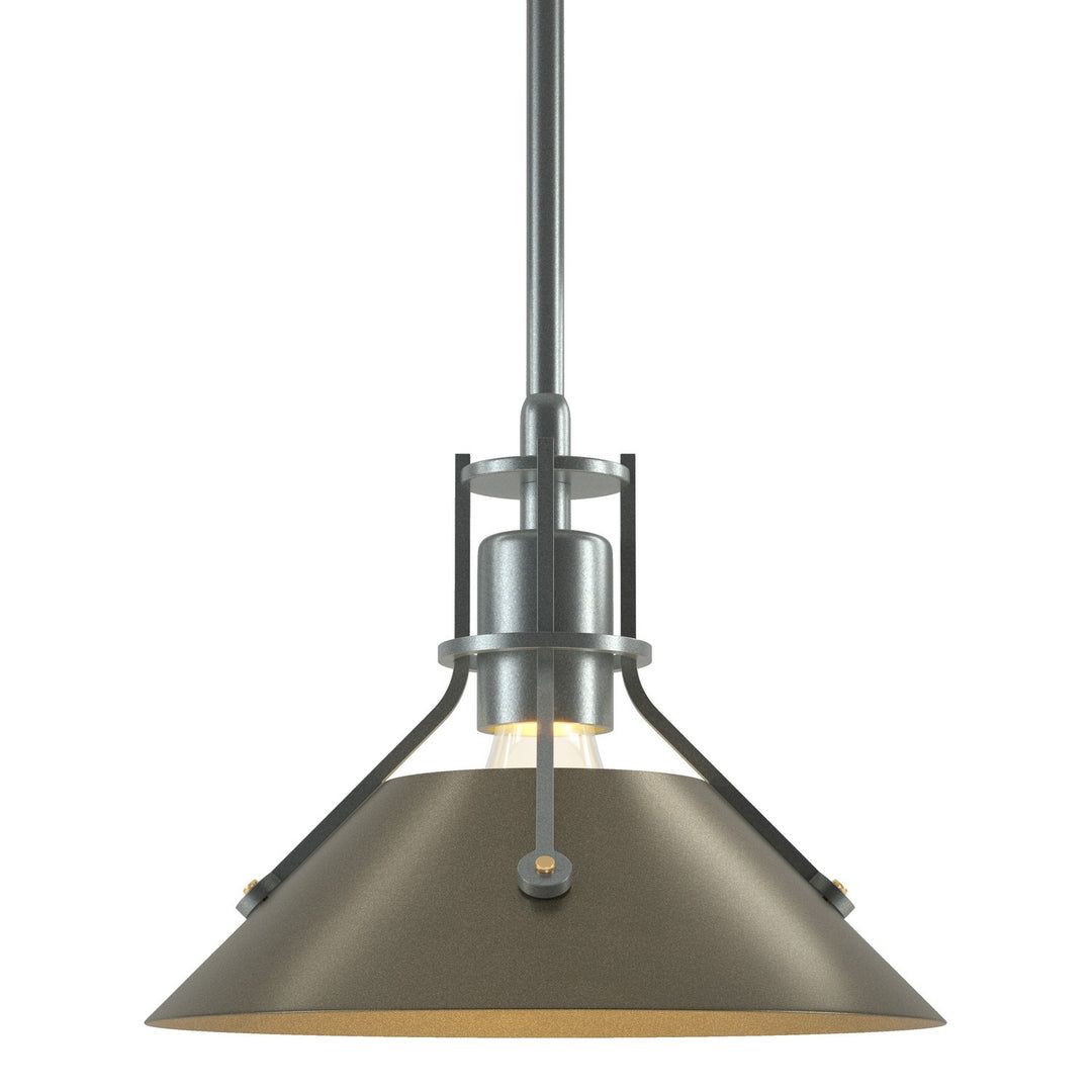 Henry One Light Mini Pendant in Vintage Platinum - available from The Lighting Shoppe, trusted by Canadian homeowners