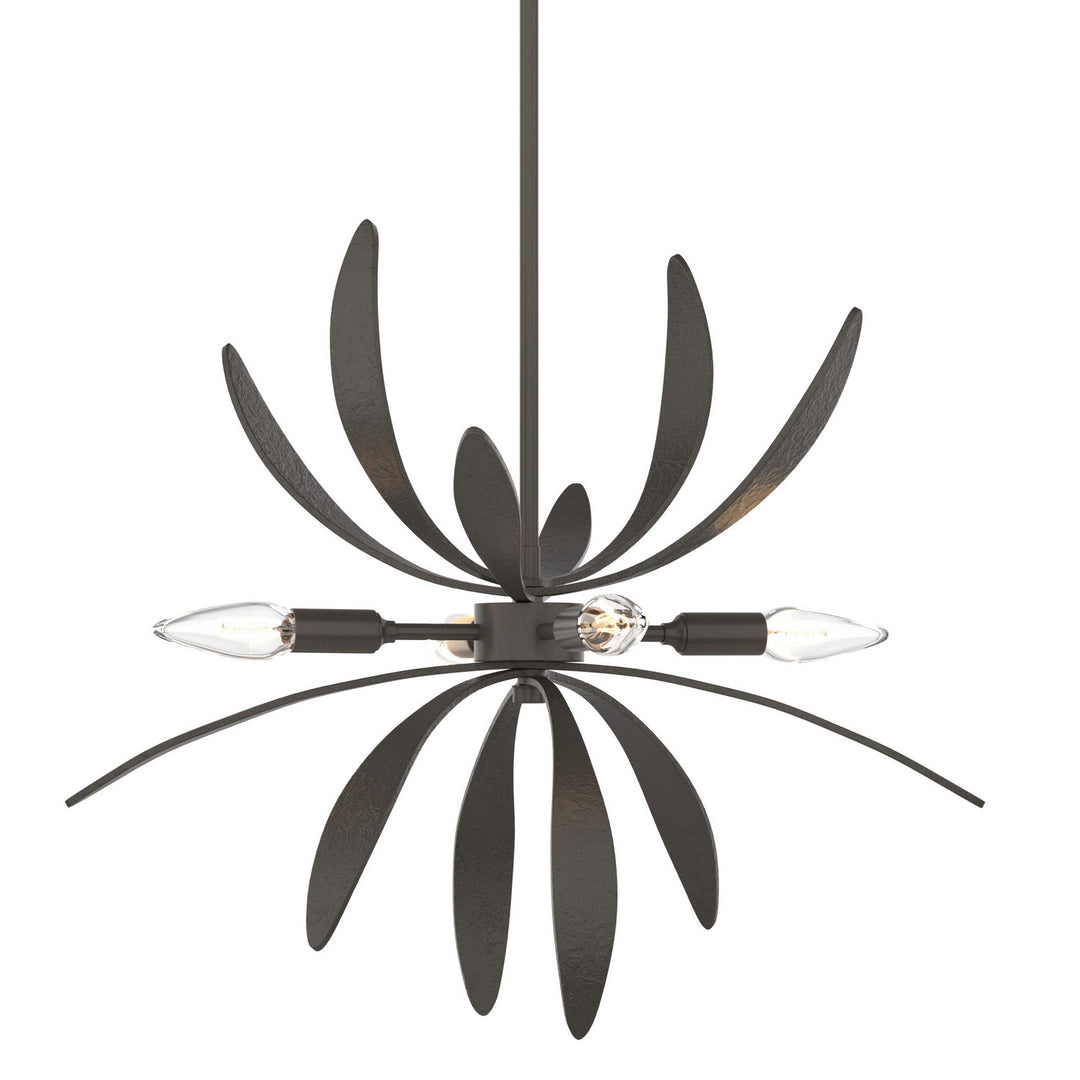 Hubbardton Forge Canada - 184350-SKT-MULT-07 - Four Light Pendant - Dahlia - Dark Smoke