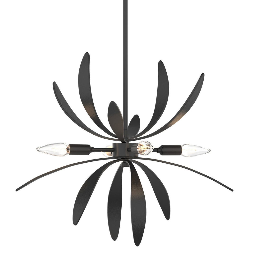 Hubbardton Forge Canada - 184350-SKT-MULT-10 - Four Light Pendant - Dahlia - Black