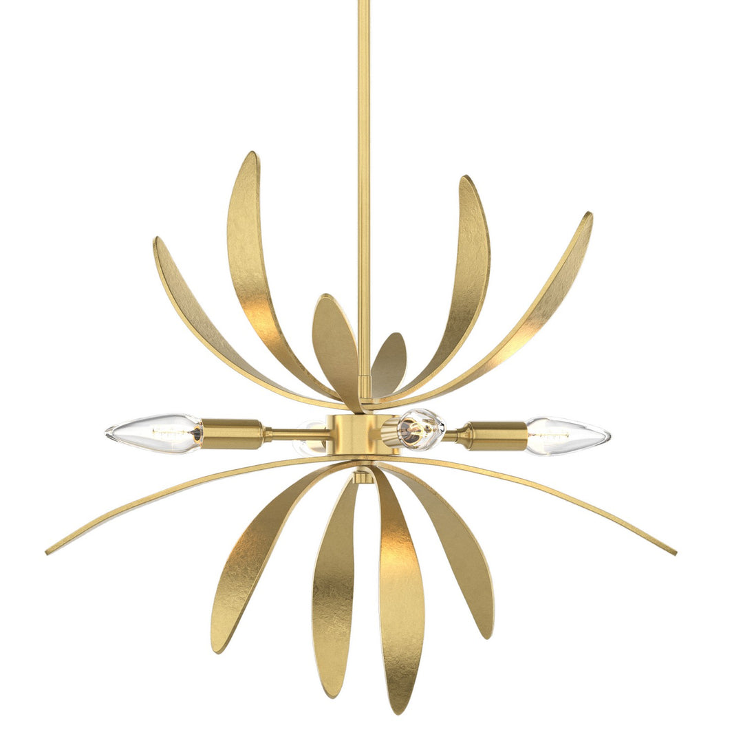 Hubbardton Forge Canada - 184350-SKT-MULT-86 - Four Light Pendant - Dahlia - Modern Brass
