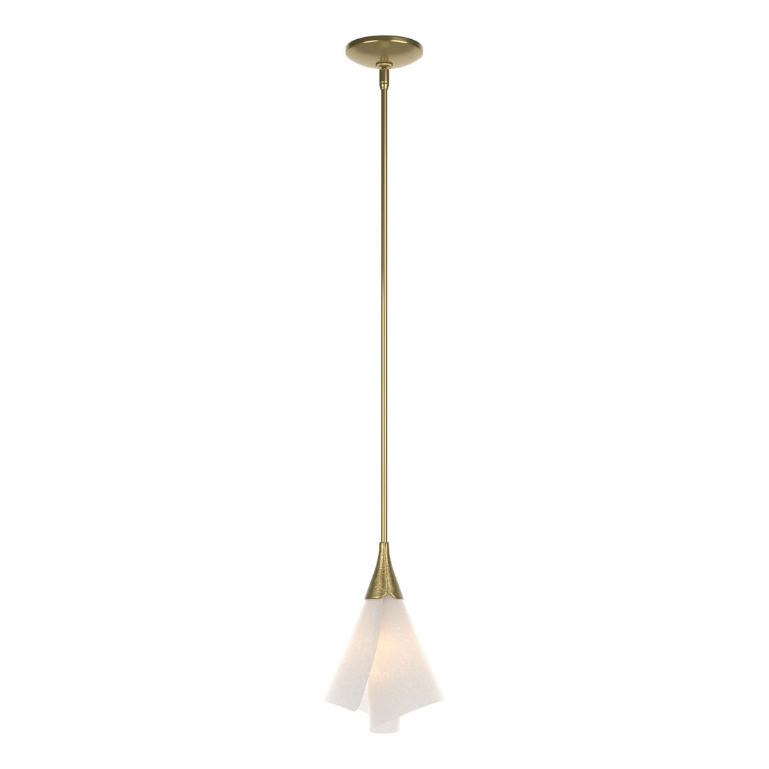 Mobius One Light Mini Pendant in Modern Brass - available from The Lighting Shoppe, trusted by Canadian homeowners