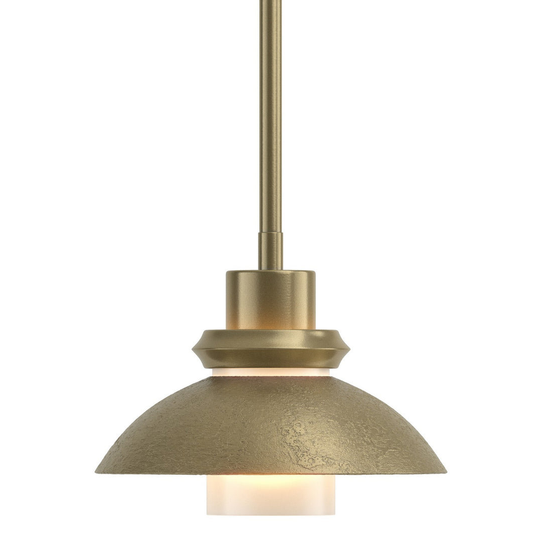 Staccato One Light Mini Pendant in Modern Brass - available from The Lighting Shoppe, trusted by Canadian homeowners