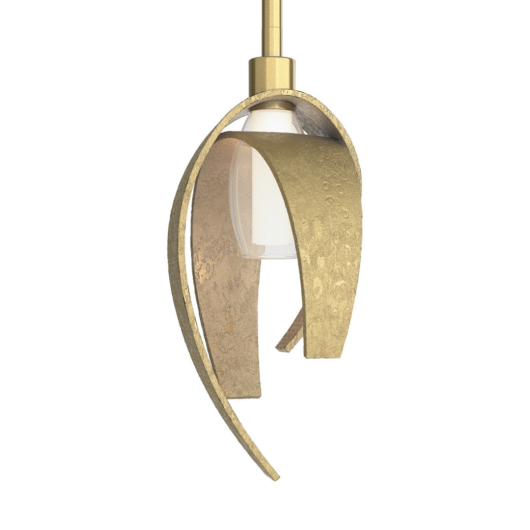 Corona One Light Mini Pendant in Modern Brass - available from The Lighting Shoppe, trusted by Canadian homeowners
