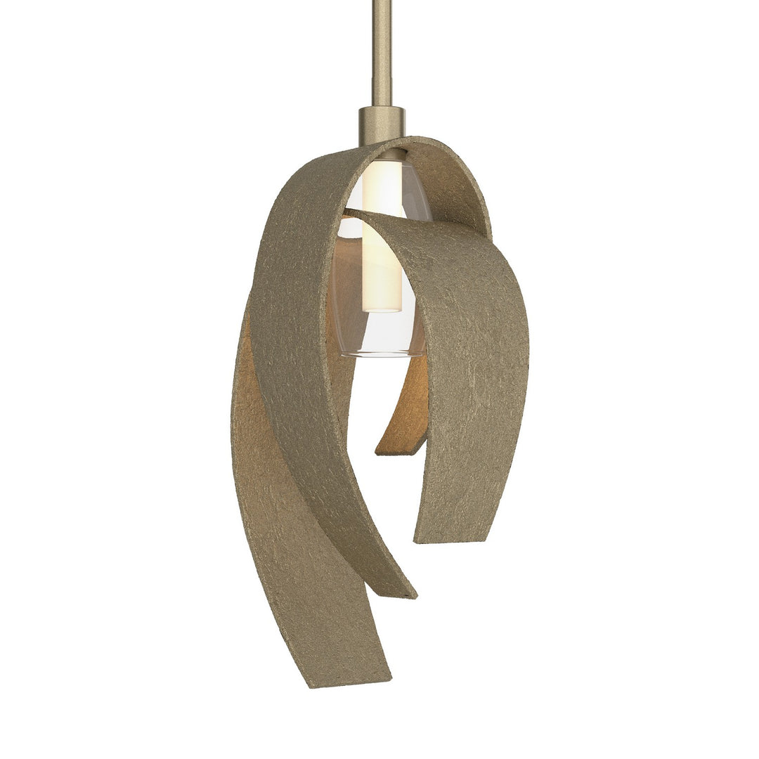 Corona One Light Mini Pendant in Soft Gold - available from The Lighting Shoppe, trusted by Canadian homeowners