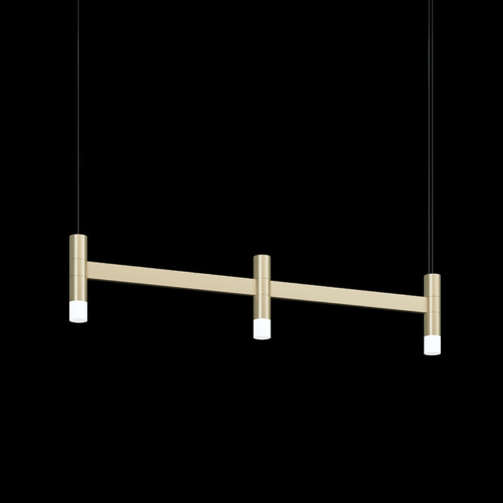 Systema Staccato LED Linear Pendant in Brass - available from The Lighting Shoppe, trusted by Canadian homeowners