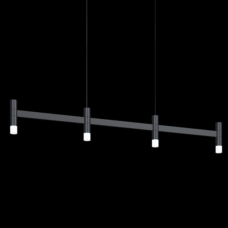 Systema Staccato LED Linear Pendant in Satin Black - available from The Lighting Shoppe, trusted by Canadian homeowners