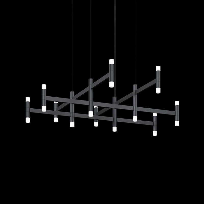 Systema Staccato LED Pendant in Satin Black - available from The Lighting Shoppe, trusted by Canadian homeowners