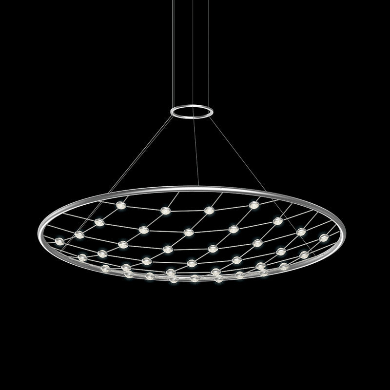 Constellation LED Pendant in Bright Satin Aluminum - available from The Lighting Shoppe, trusted by Canadian homeowners