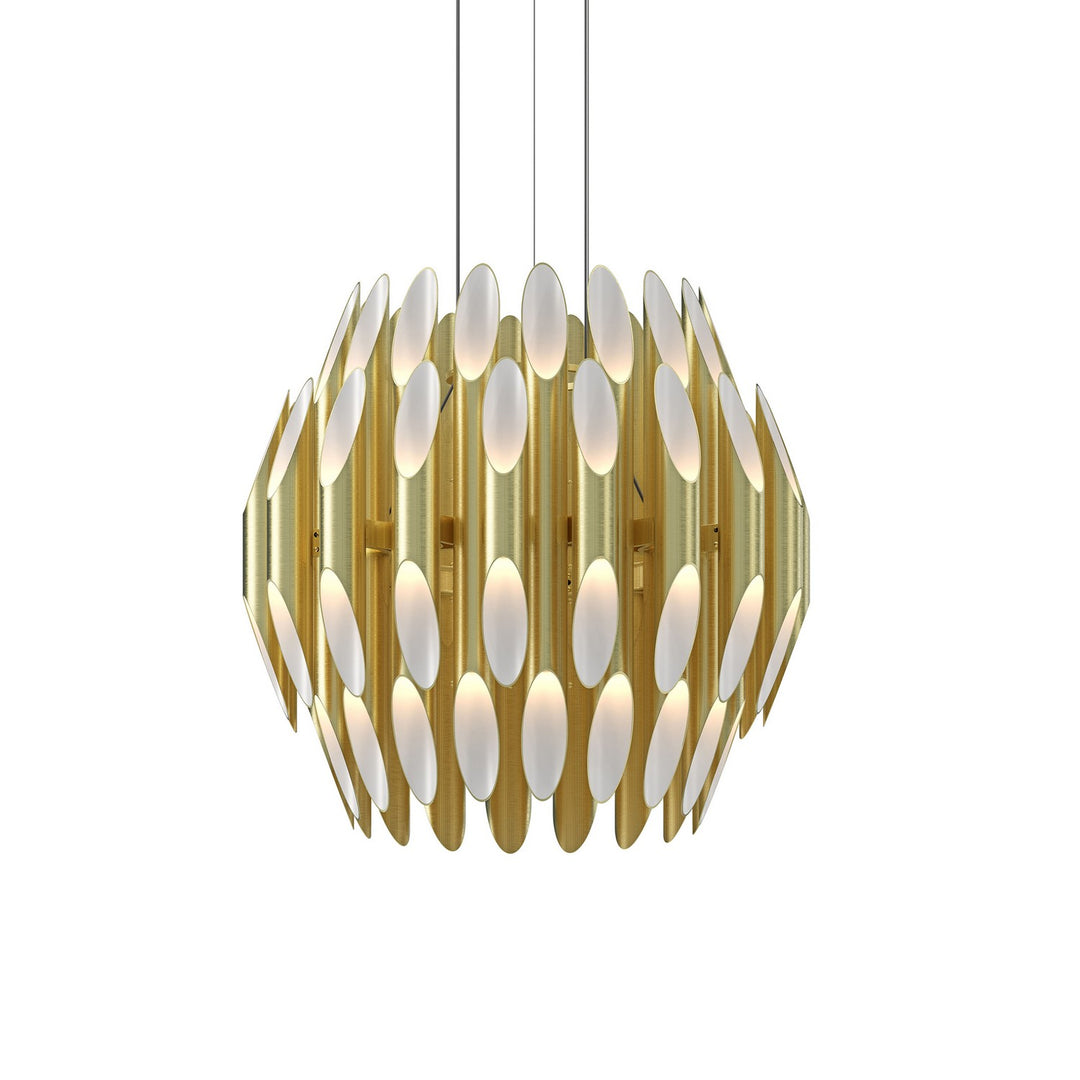 Chimes LED Pendant in Satin Brass - available from The Lighting Shoppe, trusted by Canadian homeowners