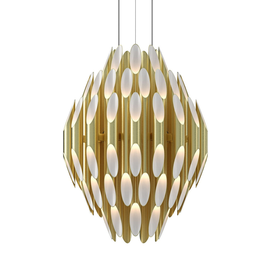 Chimes LED Pendant in Satin Brass - available from The Lighting Shoppe, trusted by Canadian homeowners