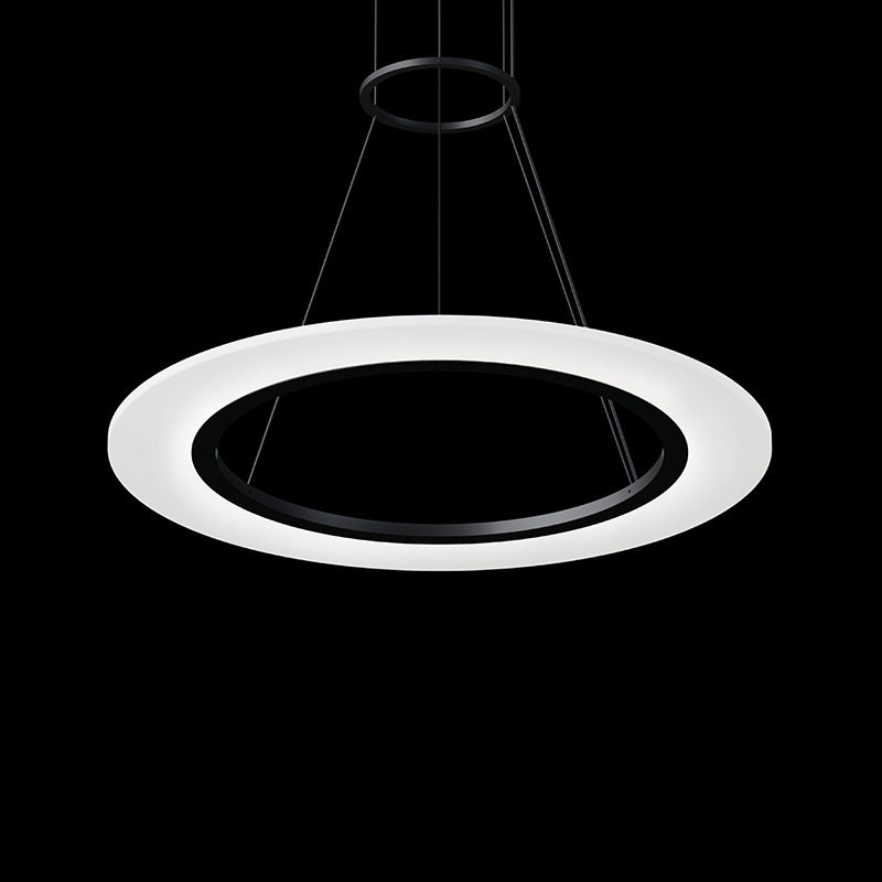 Arctic Rings LED Pendant in Satin Black - available from The Lighting Shoppe, trusted by Canadian homeowners