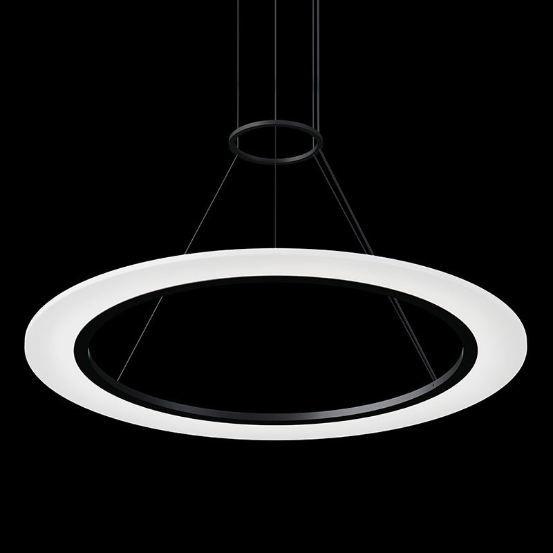 Arctic Rings LED Pendant in Satin Black - available from The Lighting Shoppe, trusted by Canadian homeowners