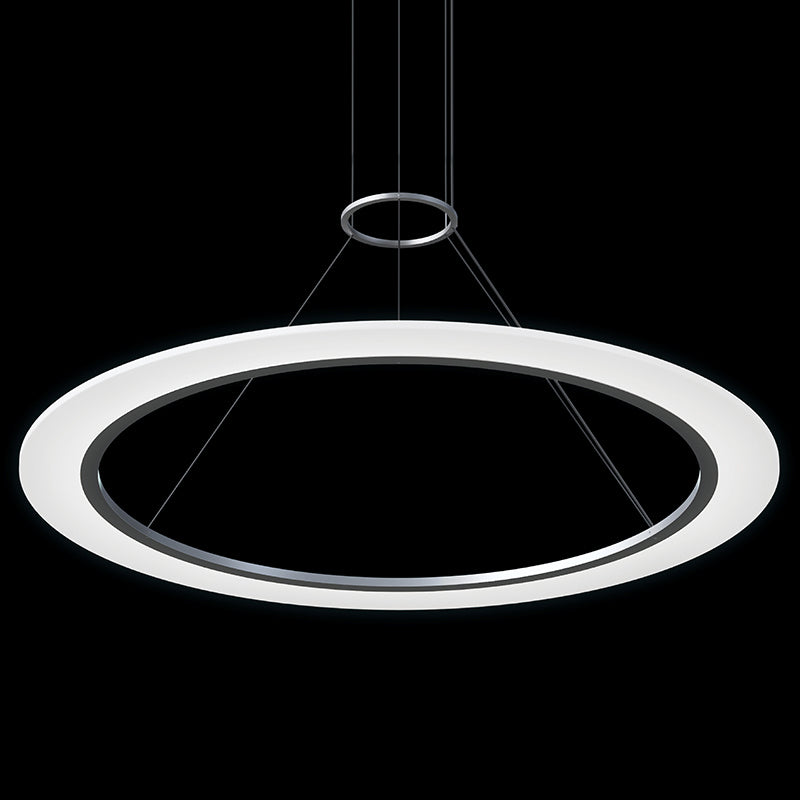 Arctic Rings LED Pendant in Bright Satin Aluminum - available from The Lighting Shoppe, trusted by Canadian homeowners