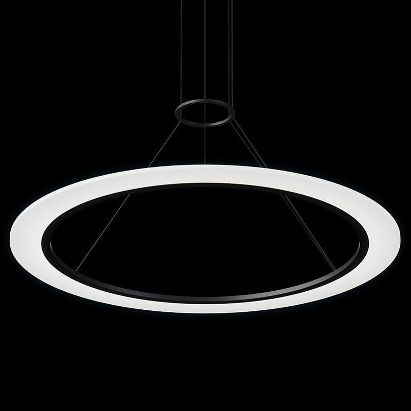 Arctic Rings LED Pendant in Satin Black - available from The Lighting Shoppe, trusted by Canadian homeowners