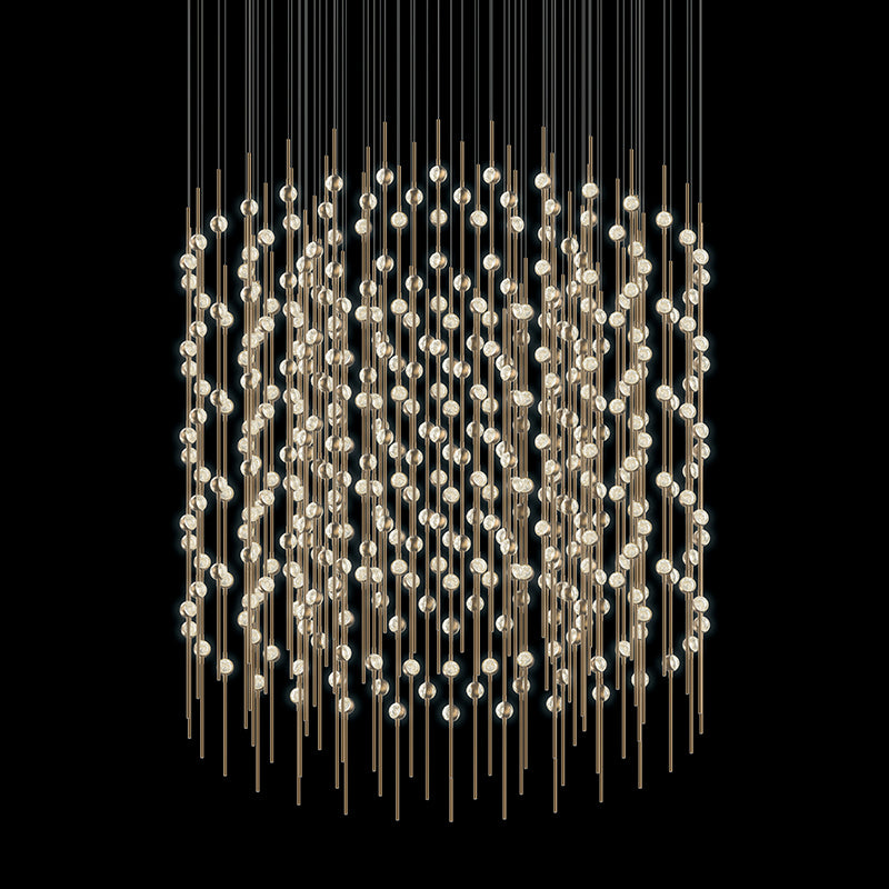 Constellation LED Pendant in Satin Brass - available from The Lighting Shoppe, trusted by Canadian homeowners