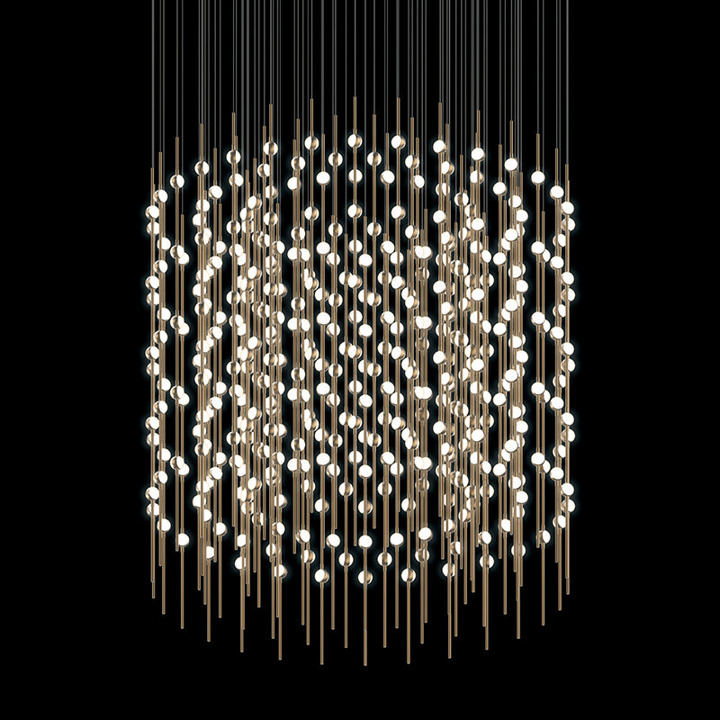 Constellation LED Pendant in Satin Brass - available from The Lighting Shoppe, trusted by Canadian homeowners