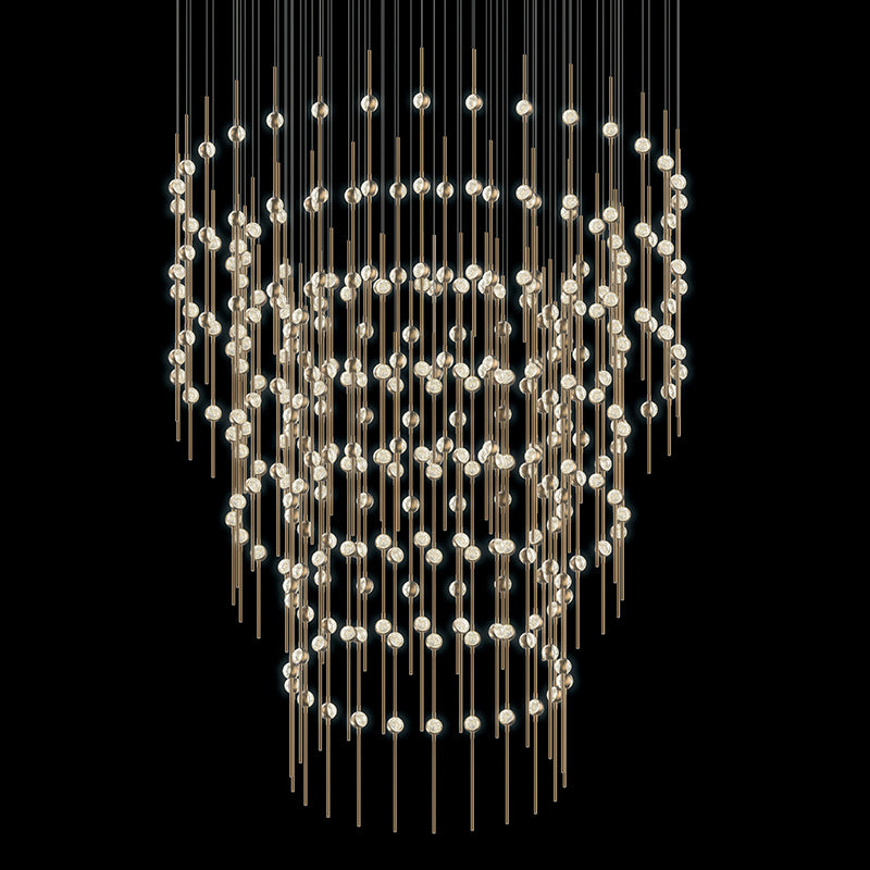 Constellation LED Pendant in Satin Brass - available from The Lighting Shoppe, trusted by Canadian homeowners