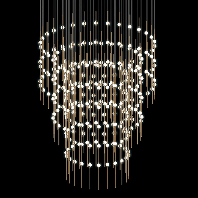 Constellation LED Pendant in Satin Brass - available from The Lighting Shoppe, trusted by Canadian homeowners