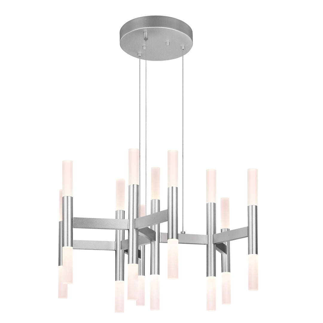 Luna LED Pendant in Bright Satin Aluminum - available from The Lighting Shoppe, trusted by Canadian homeowners
