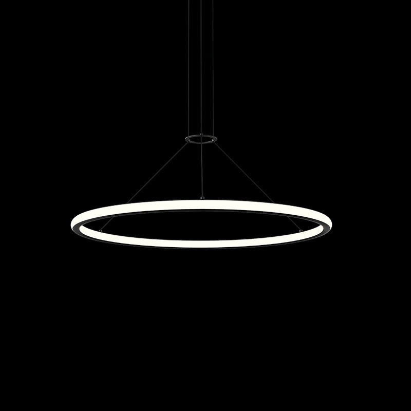 Luna LED Pendant in Satin Black - available from The Lighting Shoppe, trusted by Canadian homeowners