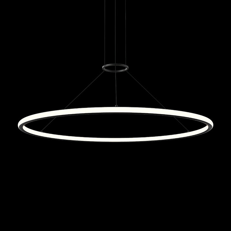 Luna LED Pendant in Satin Black - available from The Lighting Shoppe, trusted by Canadian homeowners