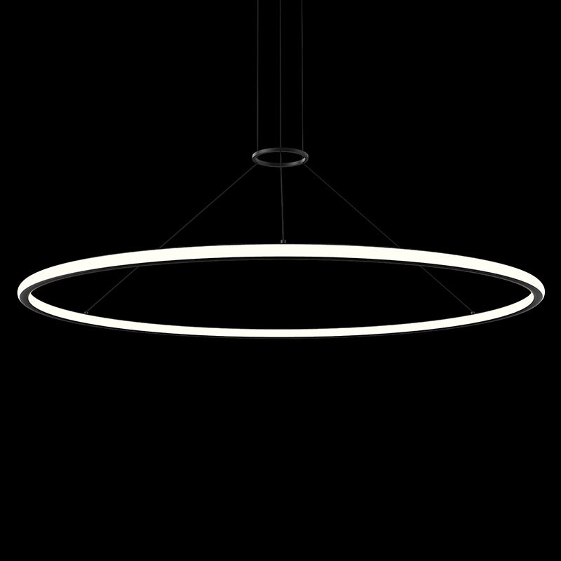 Luna LED Pendant in Satin Black - available from The Lighting Shoppe, trusted by Canadian homeowners