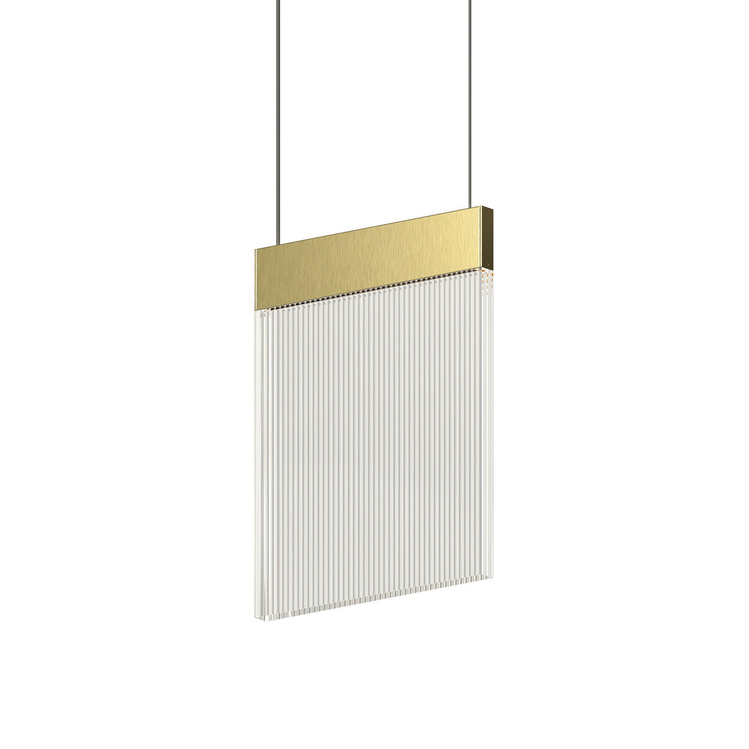 V Panels LED Pendant in Brass - available from The Lighting Shoppe, trusted by Canadian homeowners