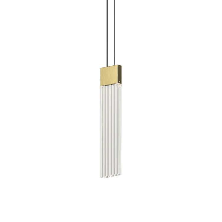 V Panels LED Pendant in Brass - available from The Lighting Shoppe, trusted by Canadian homeowners