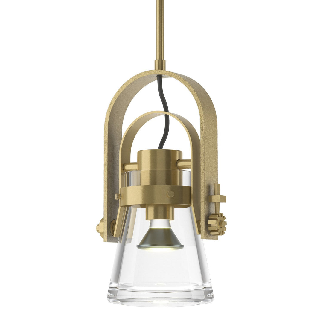 Erlenmeyer One Light Mini Pendant in Modern Brass - available from The Lighting Shoppe, trusted by Canadian homeowners